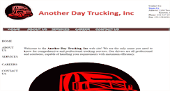 Desktop Screenshot of anotherdaytrucking.com